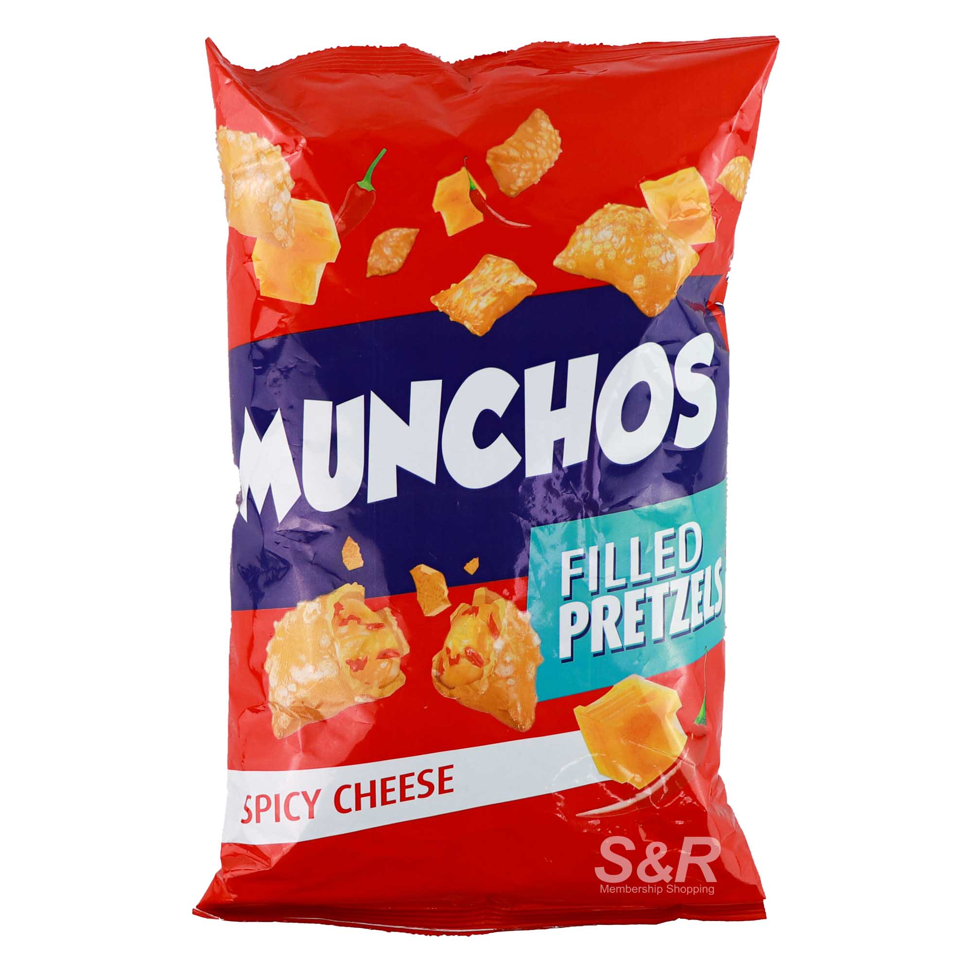 Munchos Spicy Cheese Filled Pretzel 420g